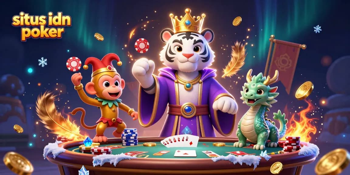 Mainkan situs idn poker dengan pengalaman seru dan fitur menarik dalam ilustrasi kasino yang megah.