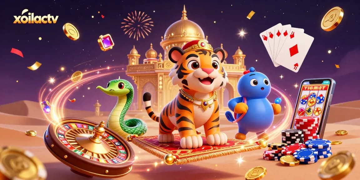Experience vibrant gameplay and thrilling bets with xoilactv in this immersive 3D casino scene.
