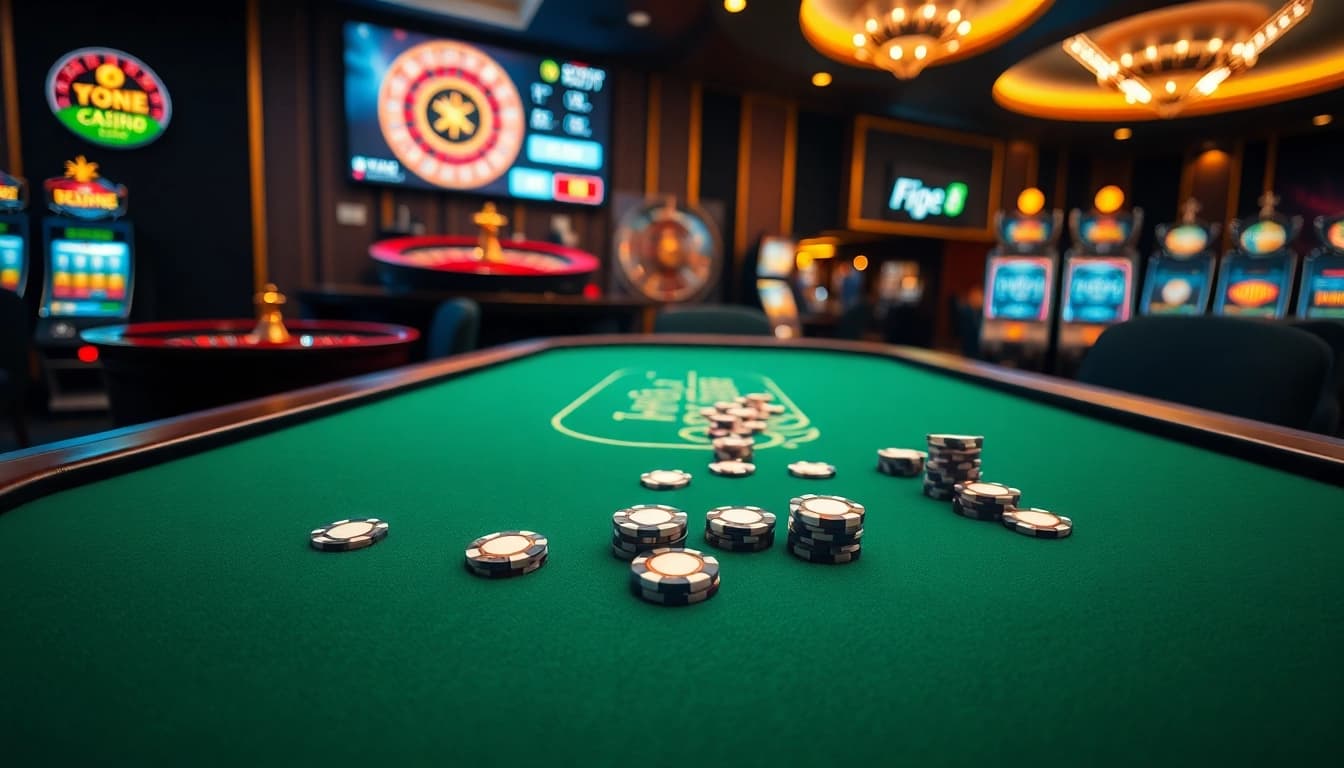 Experience the thrill of tỷ số trực tuyến with exciting casino gambling scenes and live score updates.