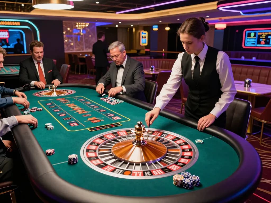 Experience the thrill of Quay số five88 with players at a luxurious live casino table.