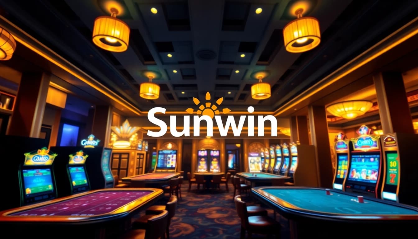 Experience Sunwin's thrilling online casino with diverse gaming options in a vibrant digital setting.