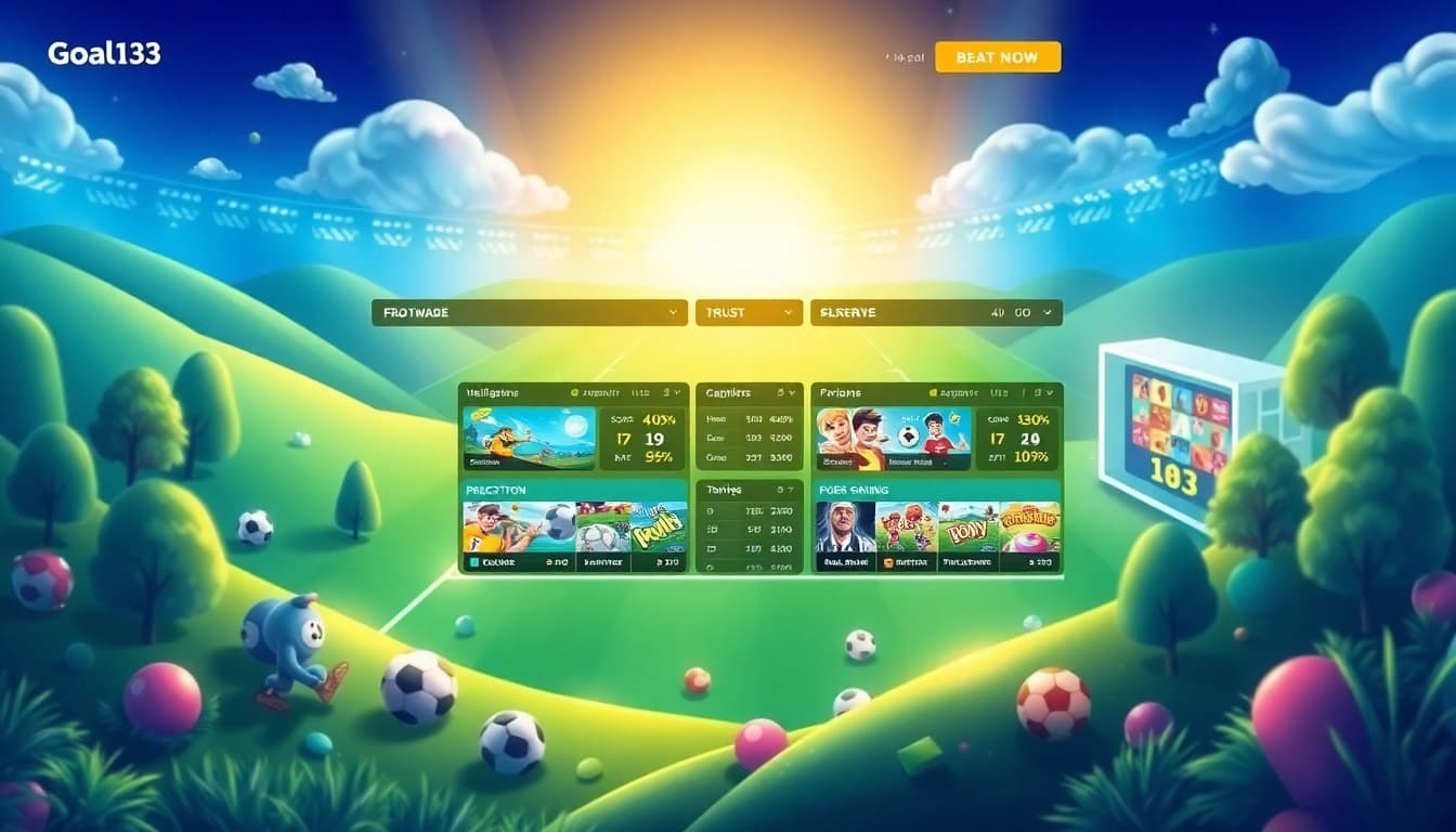 Dynamic user-friendly interface of https://goal123.work/ showcasing sports betting and gaming options.