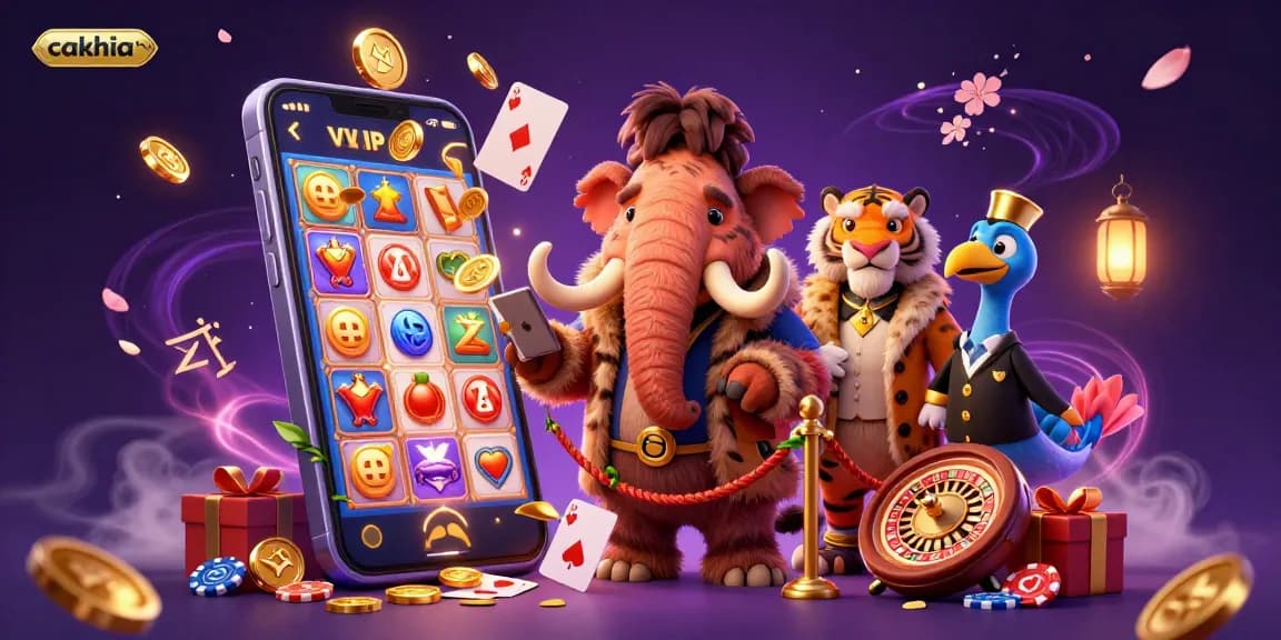 Experience thrilling moments with cakhia tv as the woolly mammoth bouncer greets VIP guests in a vibrant online casino.