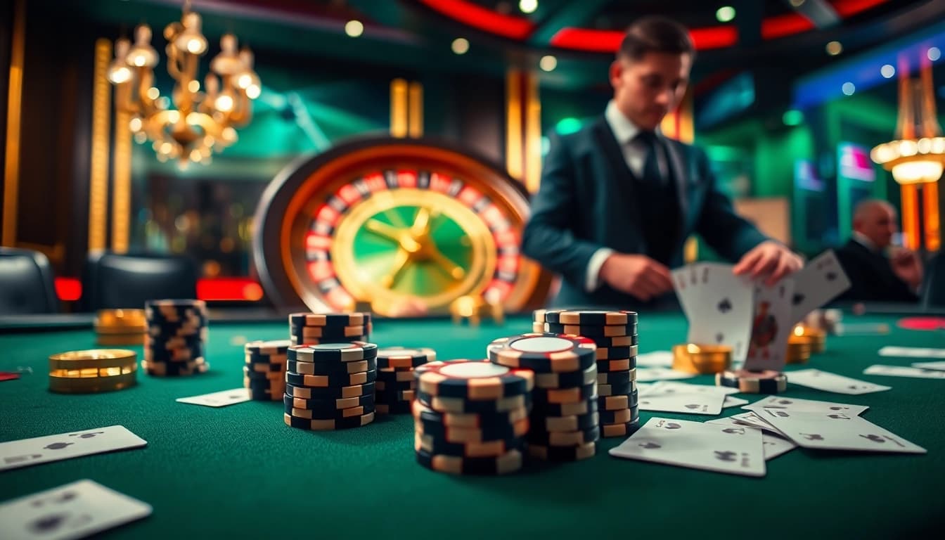 Experience the thrill of high-stakes gaming at S666's luxurious casino tables.