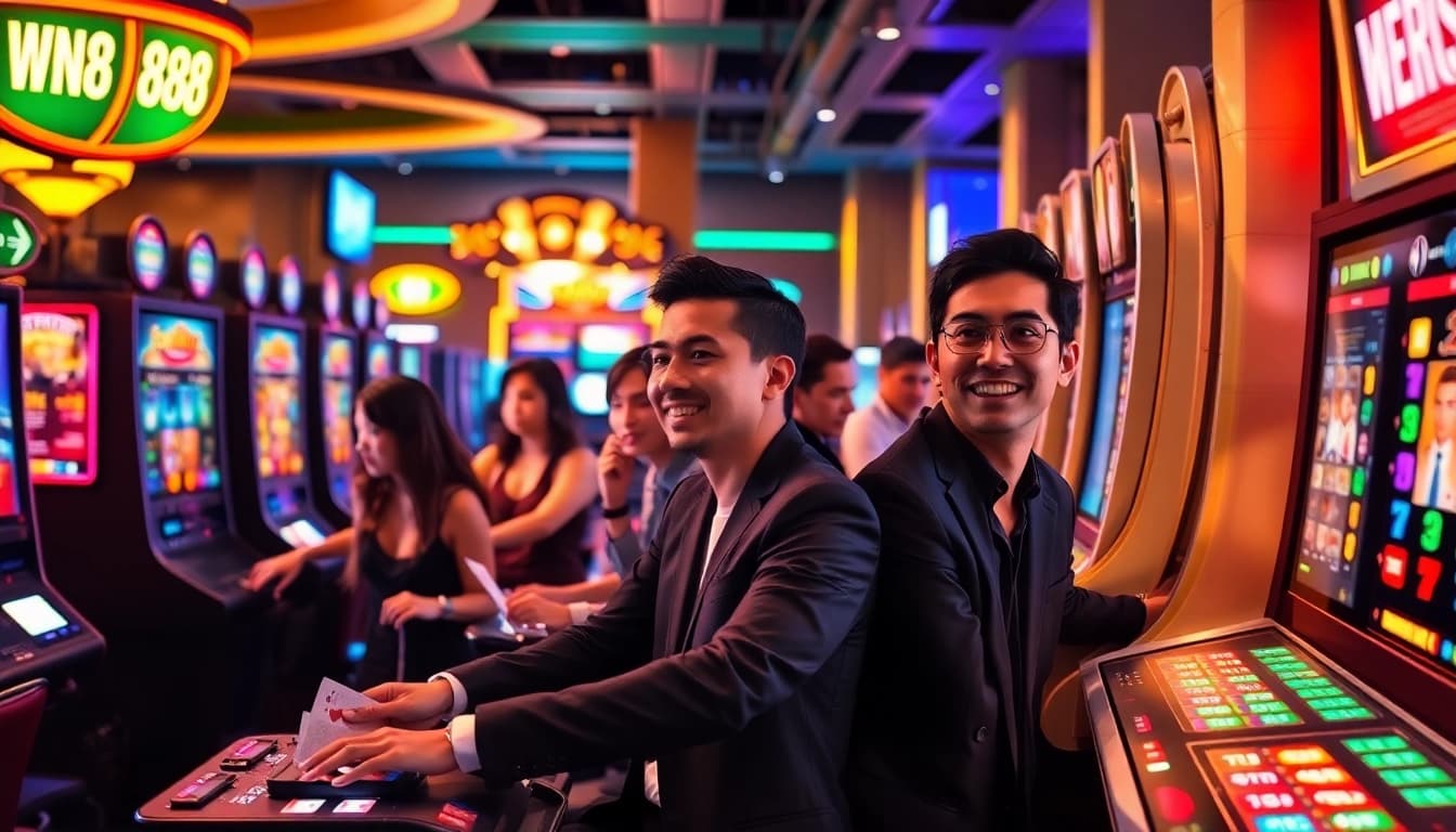 Exciting gaming atmosphere at WW88 featuring diverse players engaged in various online games.