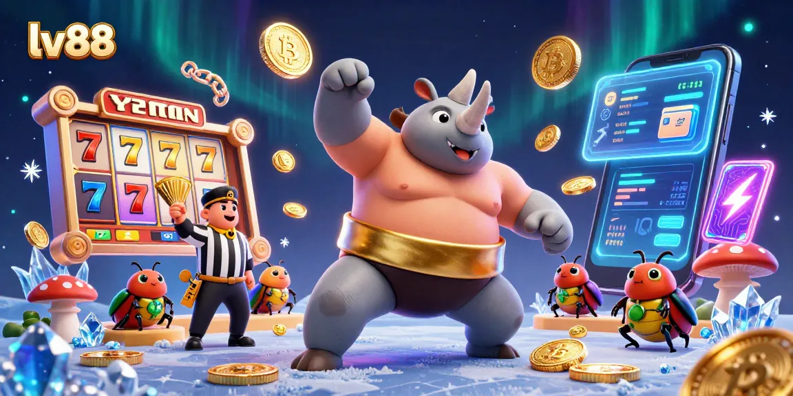 Experience sensational gameplay at lv88 with a vibrant slot scene featuring thrilling characters and crypto elements.