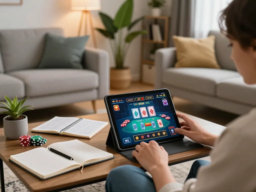 Play Live Casino Games on lc88 in a cozy modern living room setup