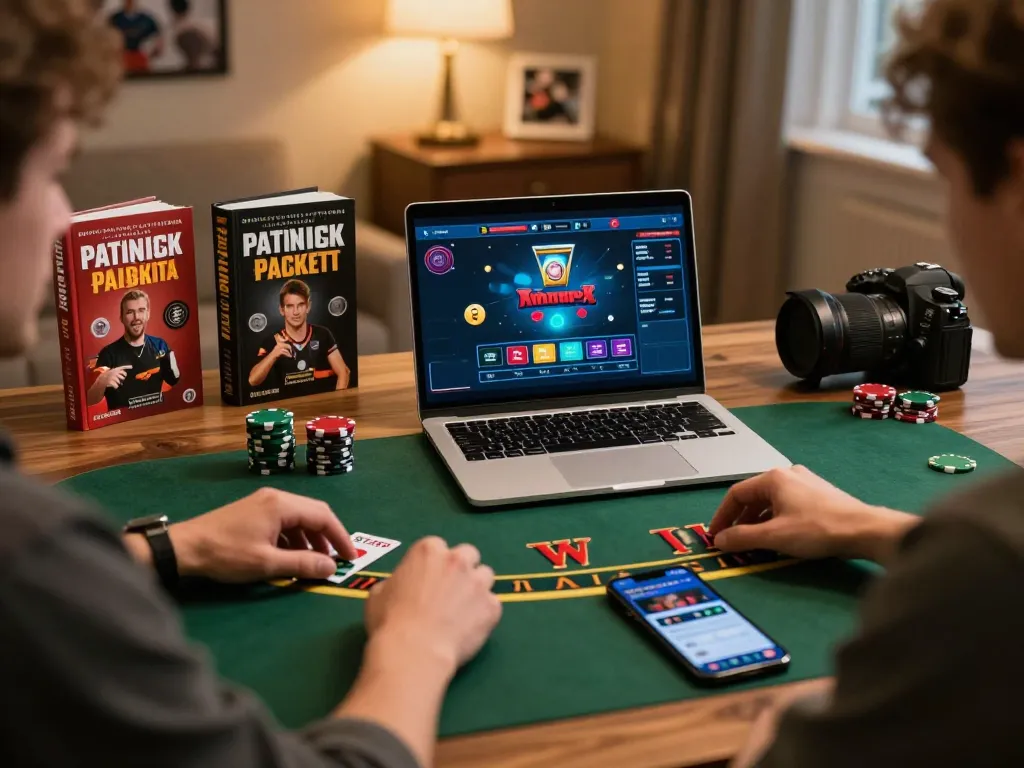 Play live dealer blackjack at https://casino555win.com/ from a cozy home setup with warm lighting.