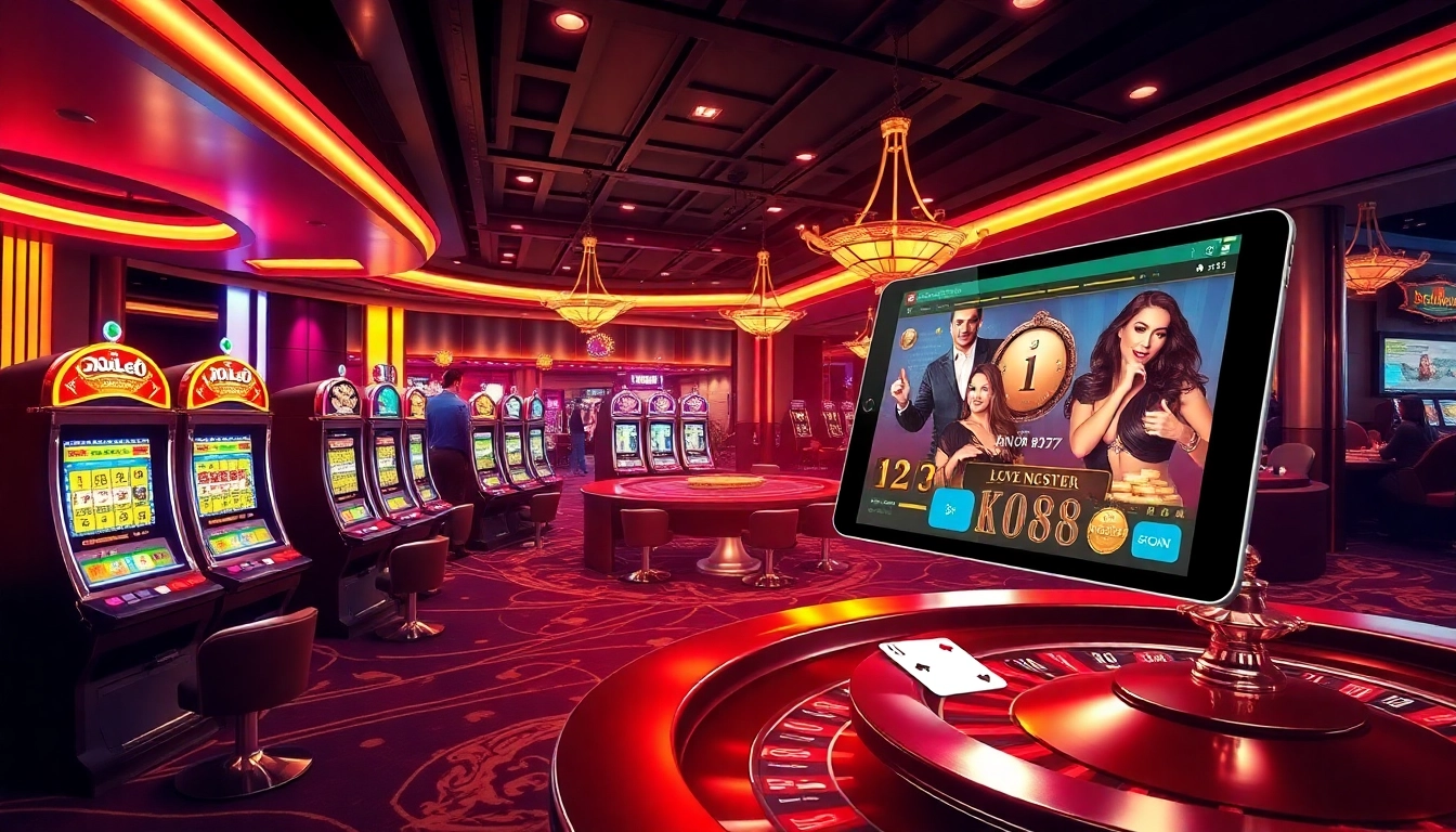 Players enjoying a thrilling game of chance at KU88's online casino platform.