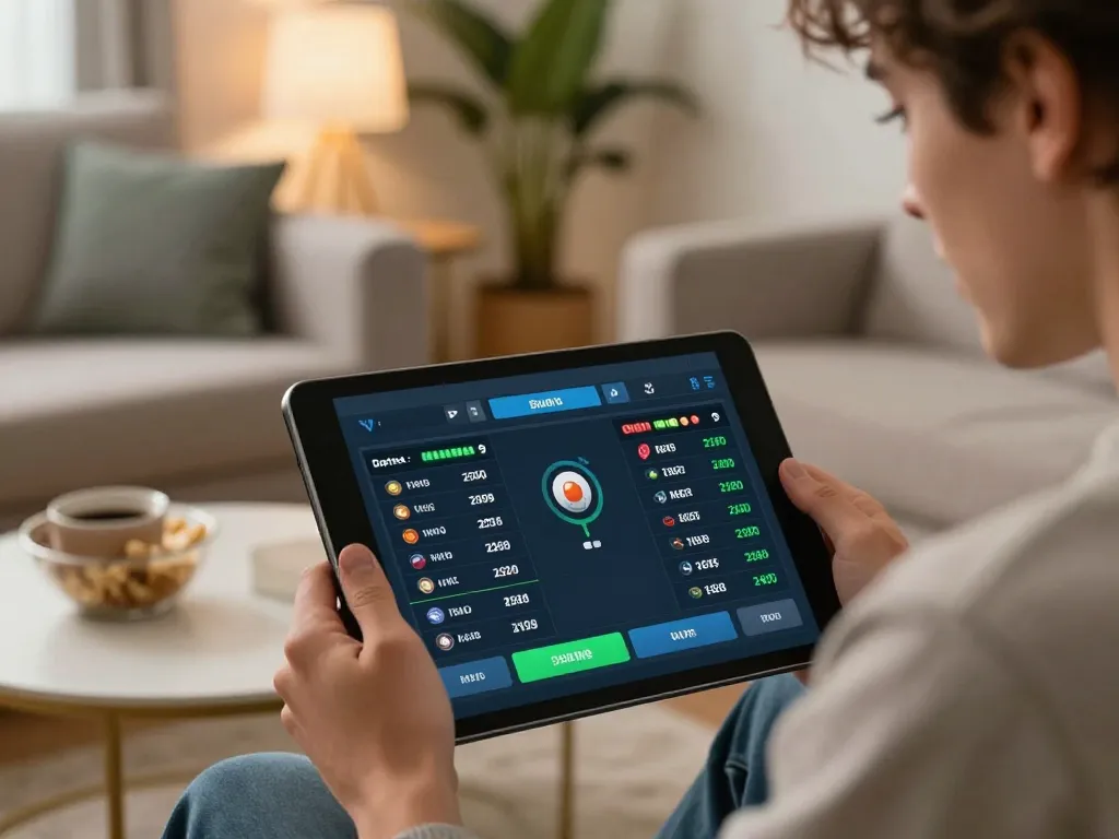 CM88 sports betting experience on a tablet with live odds and engaging atmosphere
