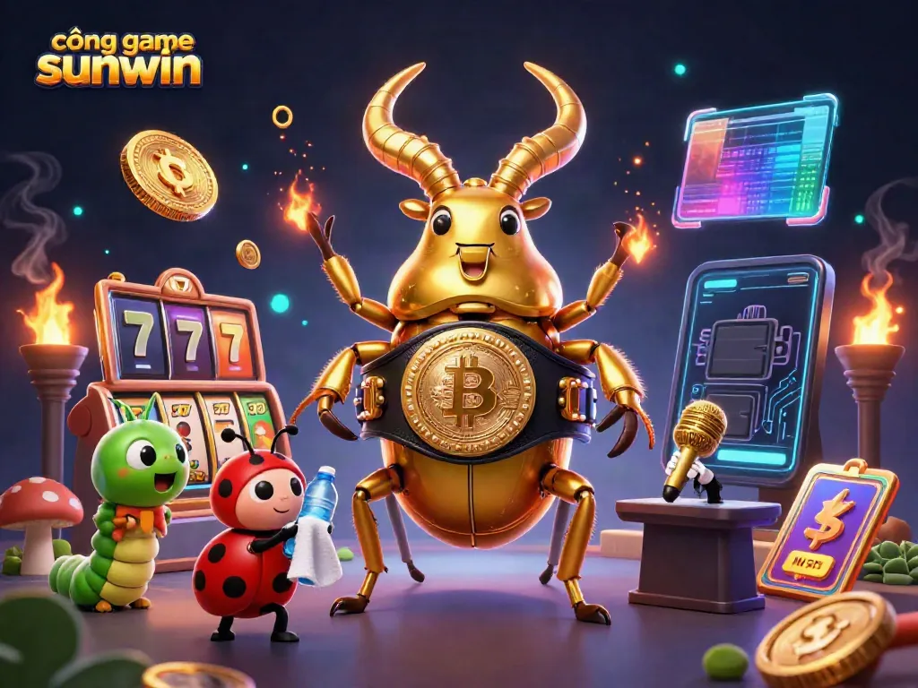 Experience the excitement of cổng game sunwin with dynamic slot reels, vibrant characters, and a thrilling atmosphere.