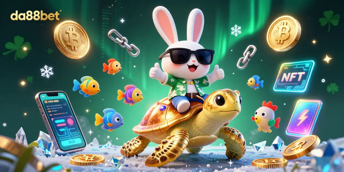 Win big with da88bet in this vibrant 3D illustration celebrating fun and fortune!