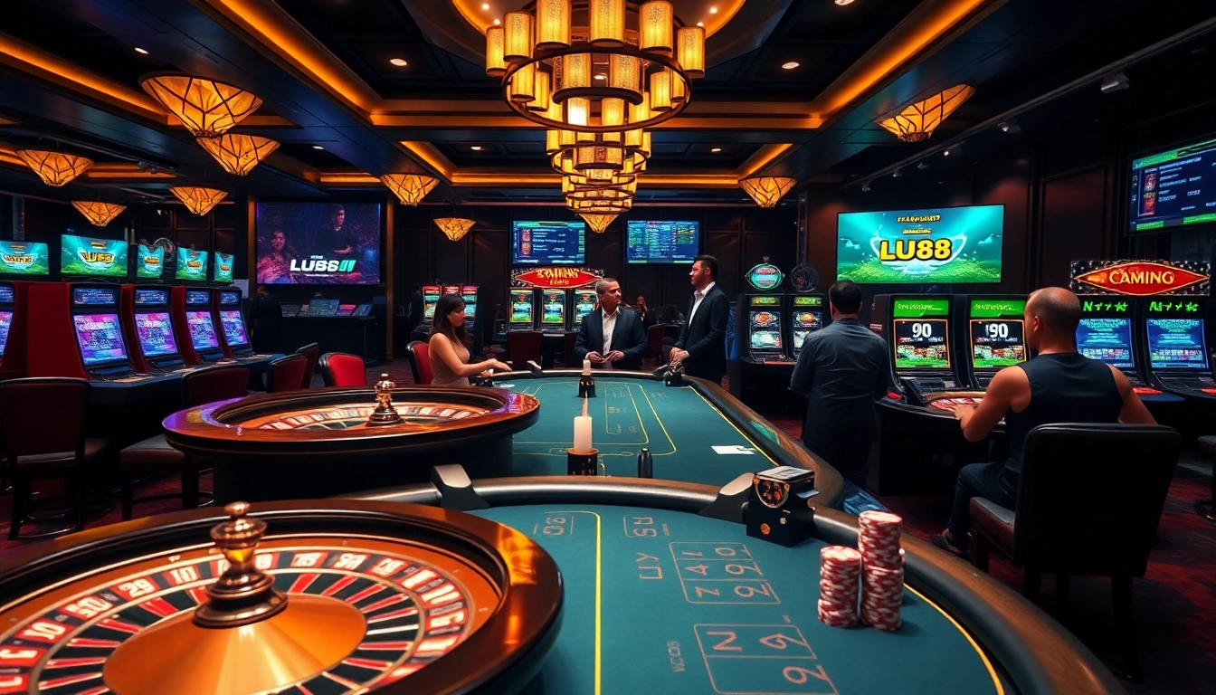 Experience the thrill of gambling at LU88.soccer with vibrant casino games and high-stakes action.