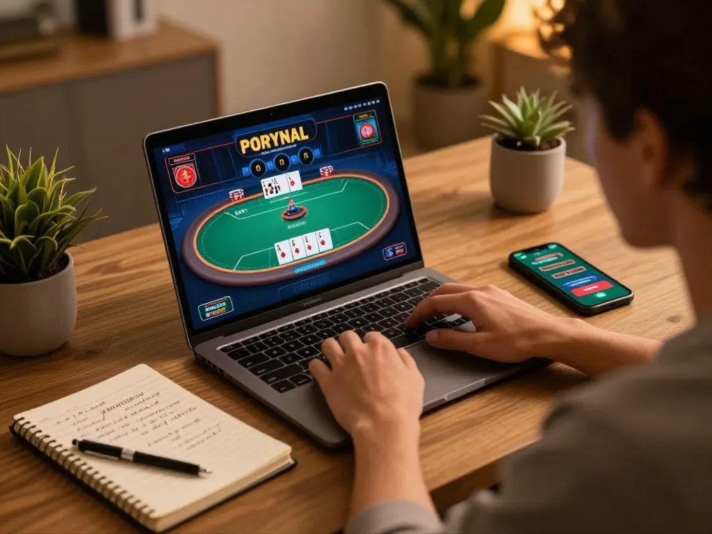 Play poker online at VK88 with engaging gameplay and strategy in a cozy home setting.