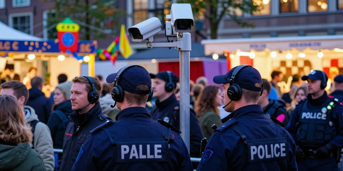 Security personnel monitoring an event in Den Haag, highlighting professional beveiliging den haag services in action.