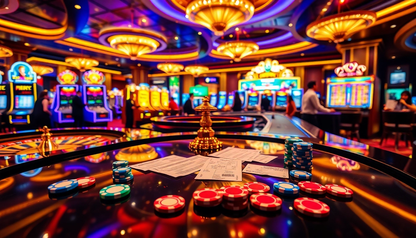 Experience excitement and luxury in casino gaming at https://89bet.green/ featuring roulette tables and slot machines.