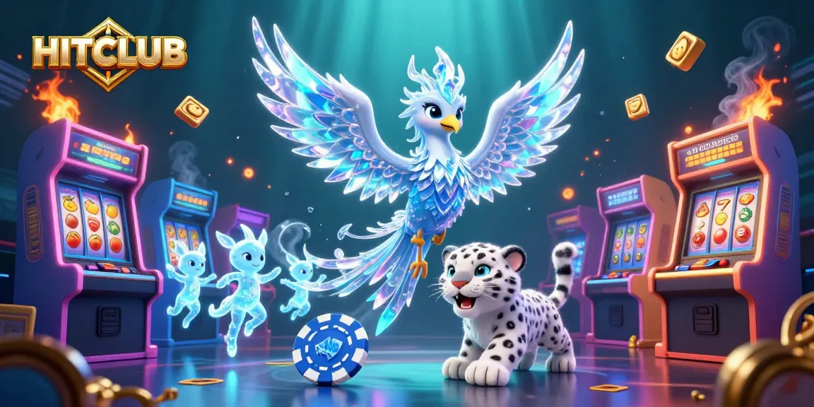 Join the excitement at HITCLUB with a vibrant depiction of thrilling gaming action featuring top casino elements.