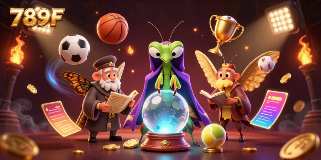 Experience the thrilling action at 789F with vibrant gaming elements and mystical characters.