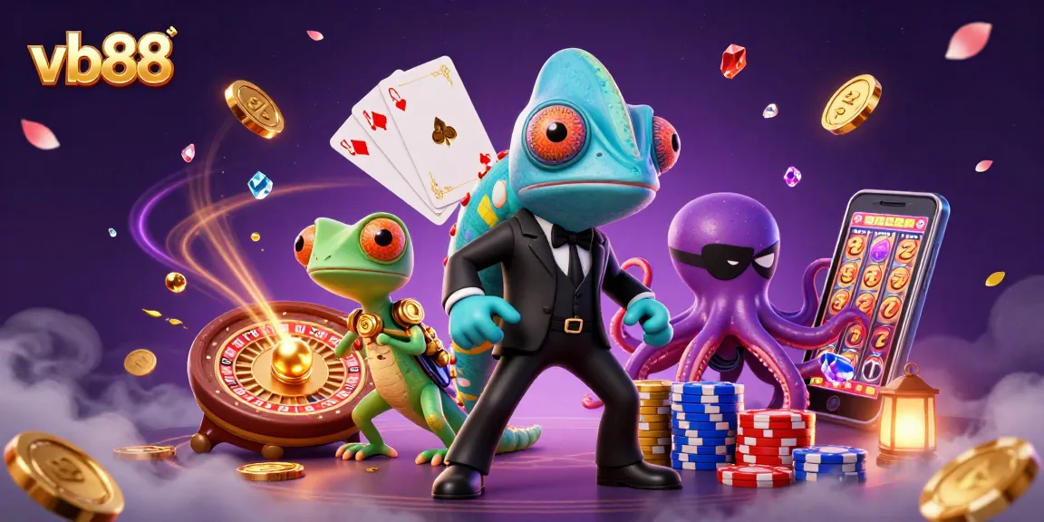 Experience the excitement at vb88 where vibrant characters and magical casino elements come alive.