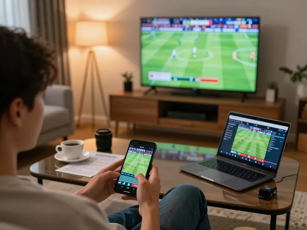 Experience socolive live sports betting from the comfort of home with a smartphone interface showing football games.
