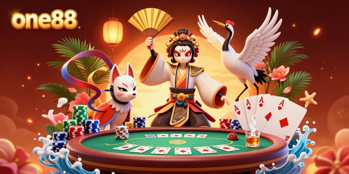 Experience the thrilling action at one88 with colorful poker games and dynamic characters in an engaging casino setting.