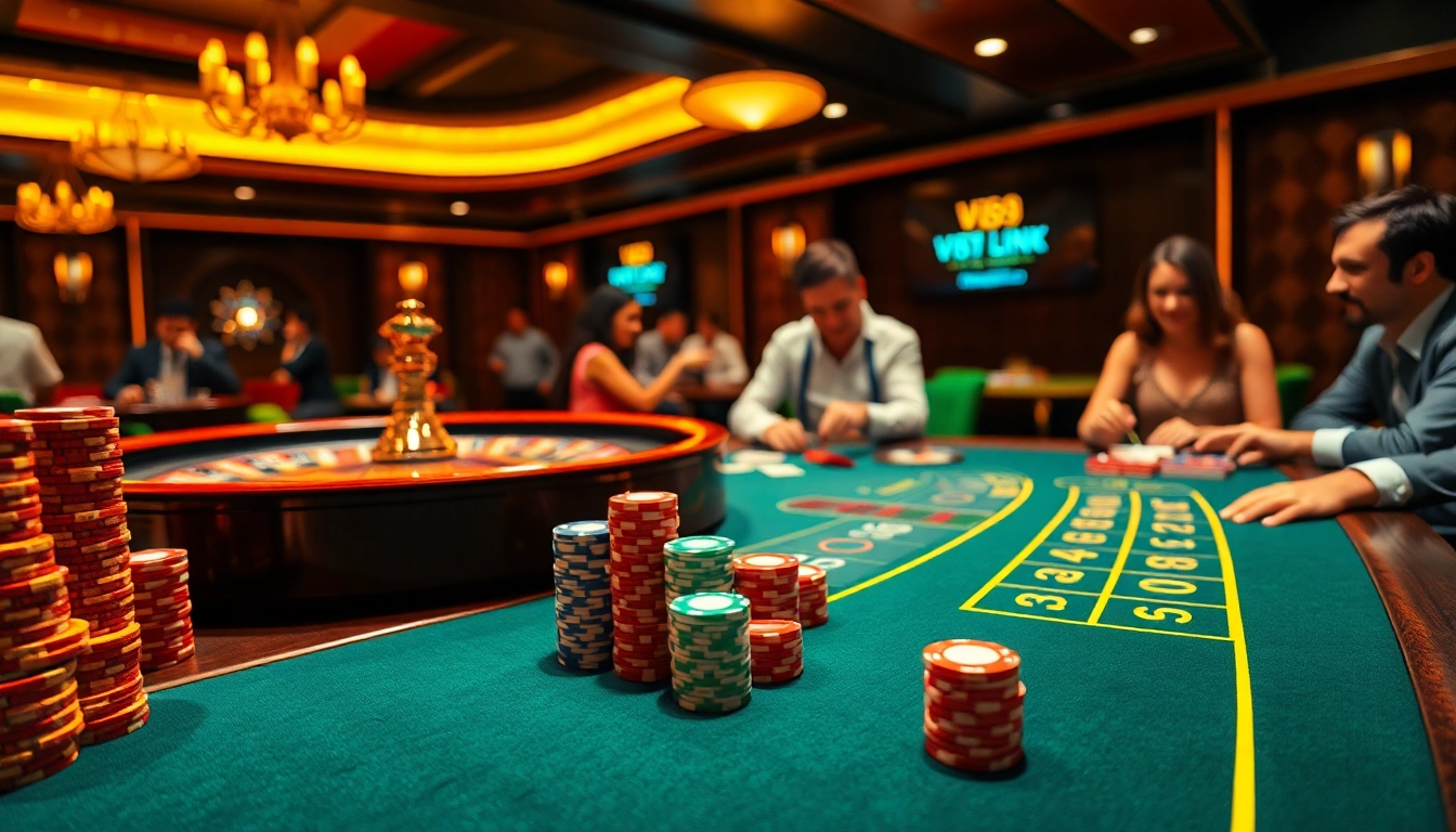 Experience thrilling action at VN789 LINK with luxury casino games featuring poker and roulette.