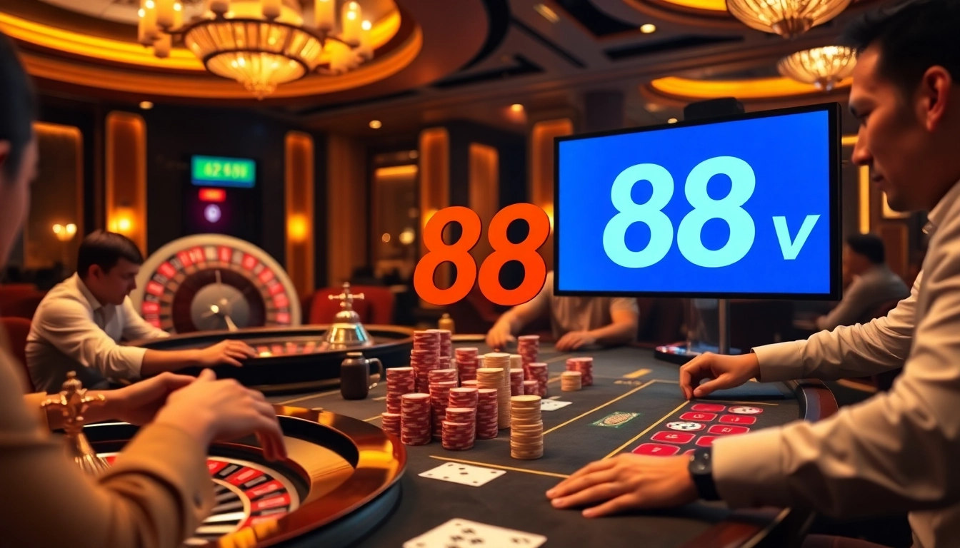 Experience high-stakes action at 88 vn's luxurious casino gaming table with dynamic gameplay.