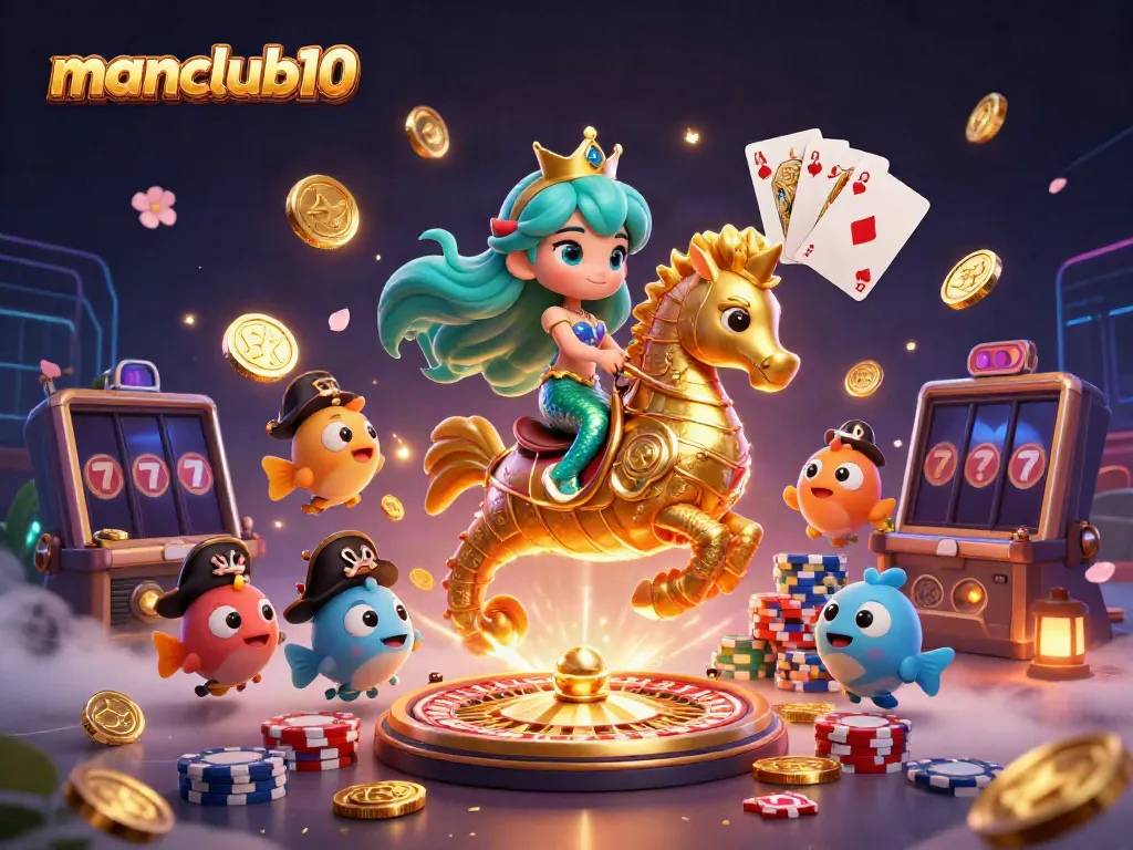 Experience thrilling gameplay at manclub10 with colorful casino elements and characters in an underwater world