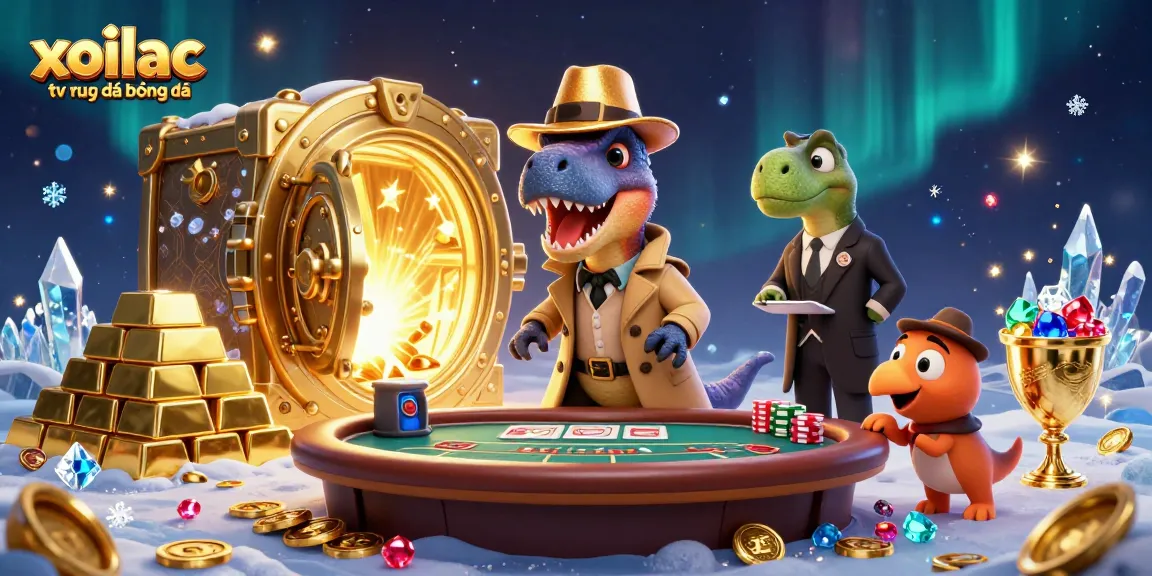 Experience exciting matches with xoilac tv trực tiếp bóng đá featuring animated casino characters in a vibrant scene.