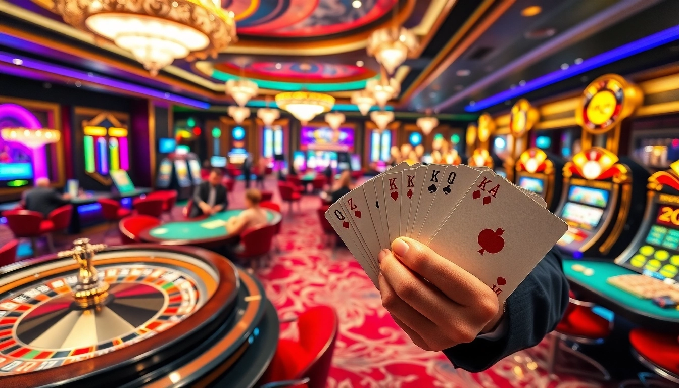 Experience the thrill at nhà cái gg88 with engaging game tables and vibrant slot machines.