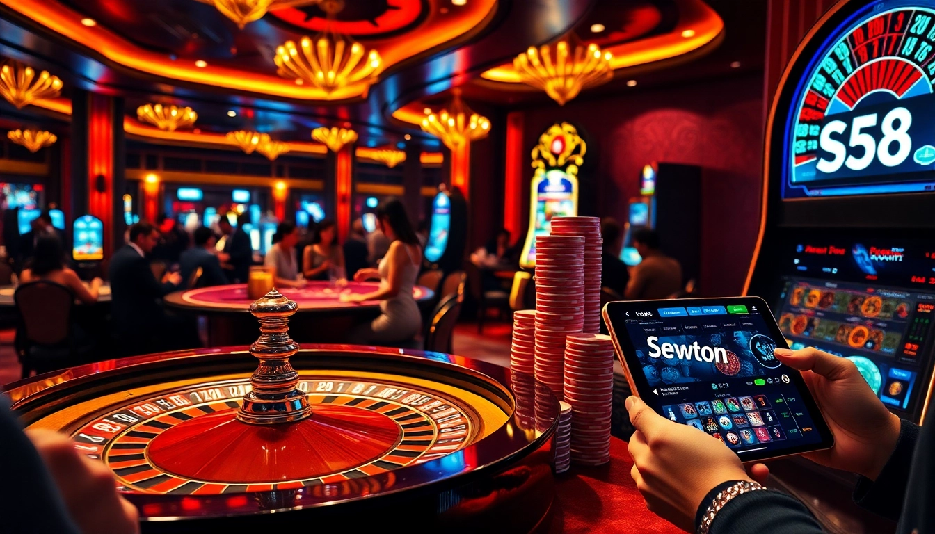 Visibility on S8 betting strategies at an elegant casino table with vibrant chips and a roulette wheel.