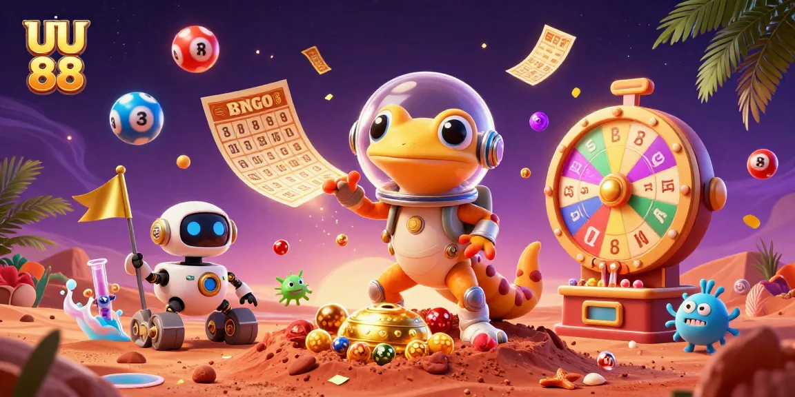 Experience the thrilling excitement of UU 88 with a Martian gecko uncovering a golden casino.