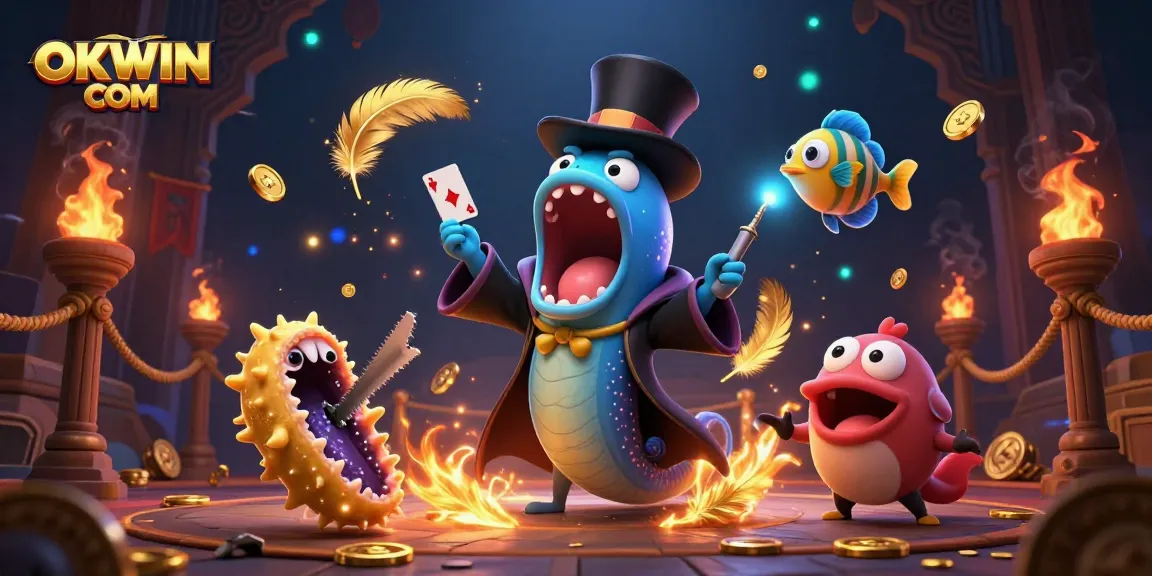 Engage in thrilling fun at OKWIN COM with a captivating online casino magic act featuring dazzling elements.