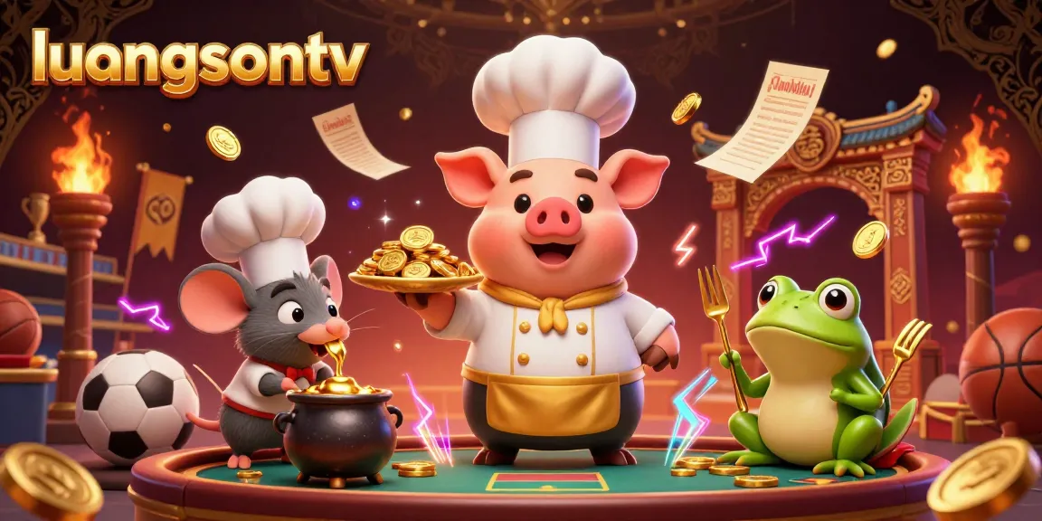 Enjoy live sports action on luongsontv with vibrant gold coins, dynamic betting elements, and immersive character interactions.