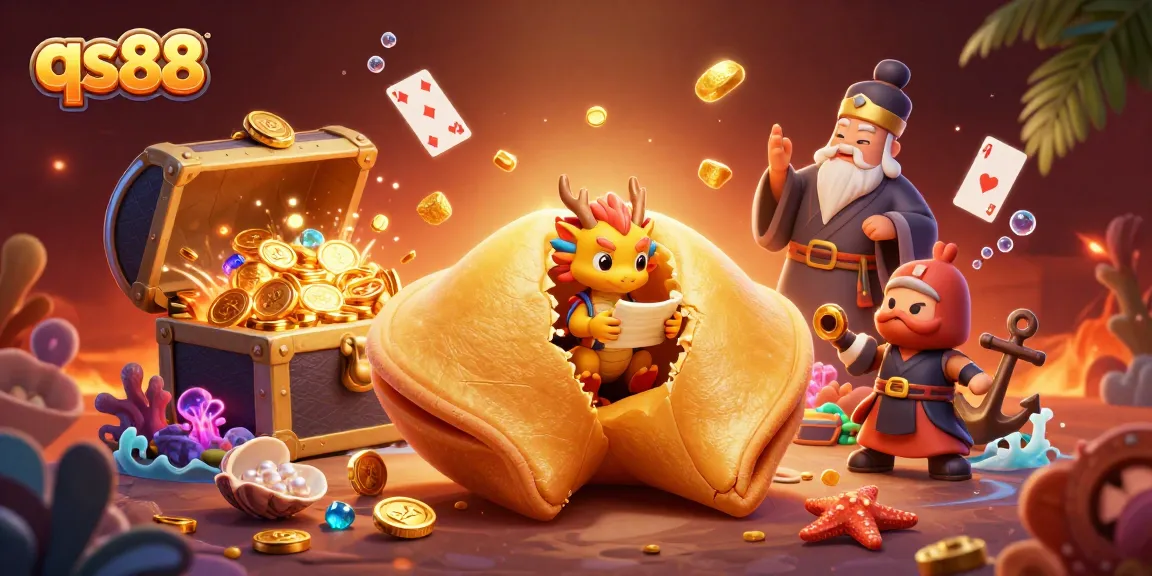 Experience the thrill of qs88 with a mystical dragon unveiling fortunes amidst a rich casino-themed environment.