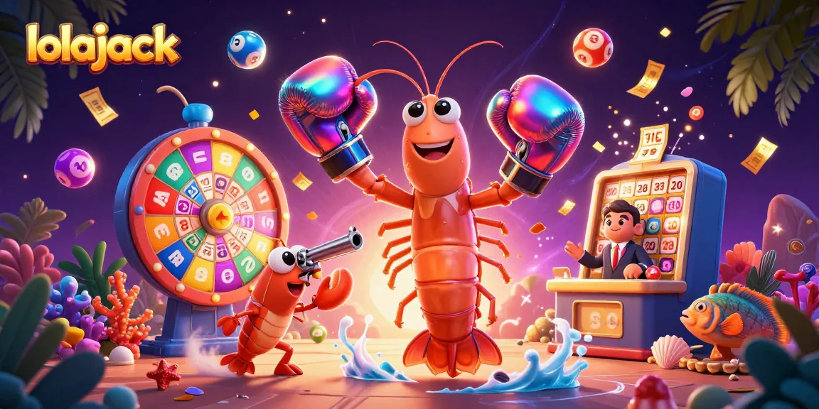 Experience the thrill of lolajack with a vibrant casino scene featuring lottery elements and dynamic characters